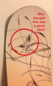 Why is there a shiny winged W on my skis?