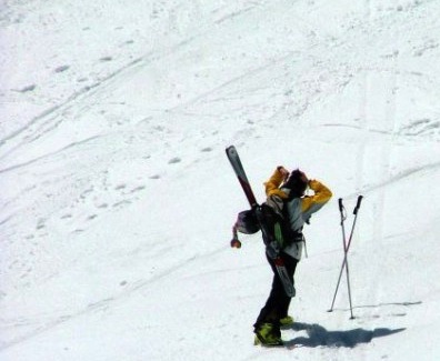 Girl on Tuckerman Ravine