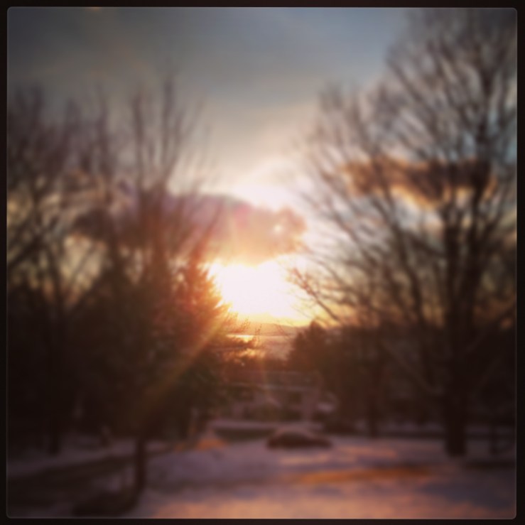 Sunset over Lake Champlain